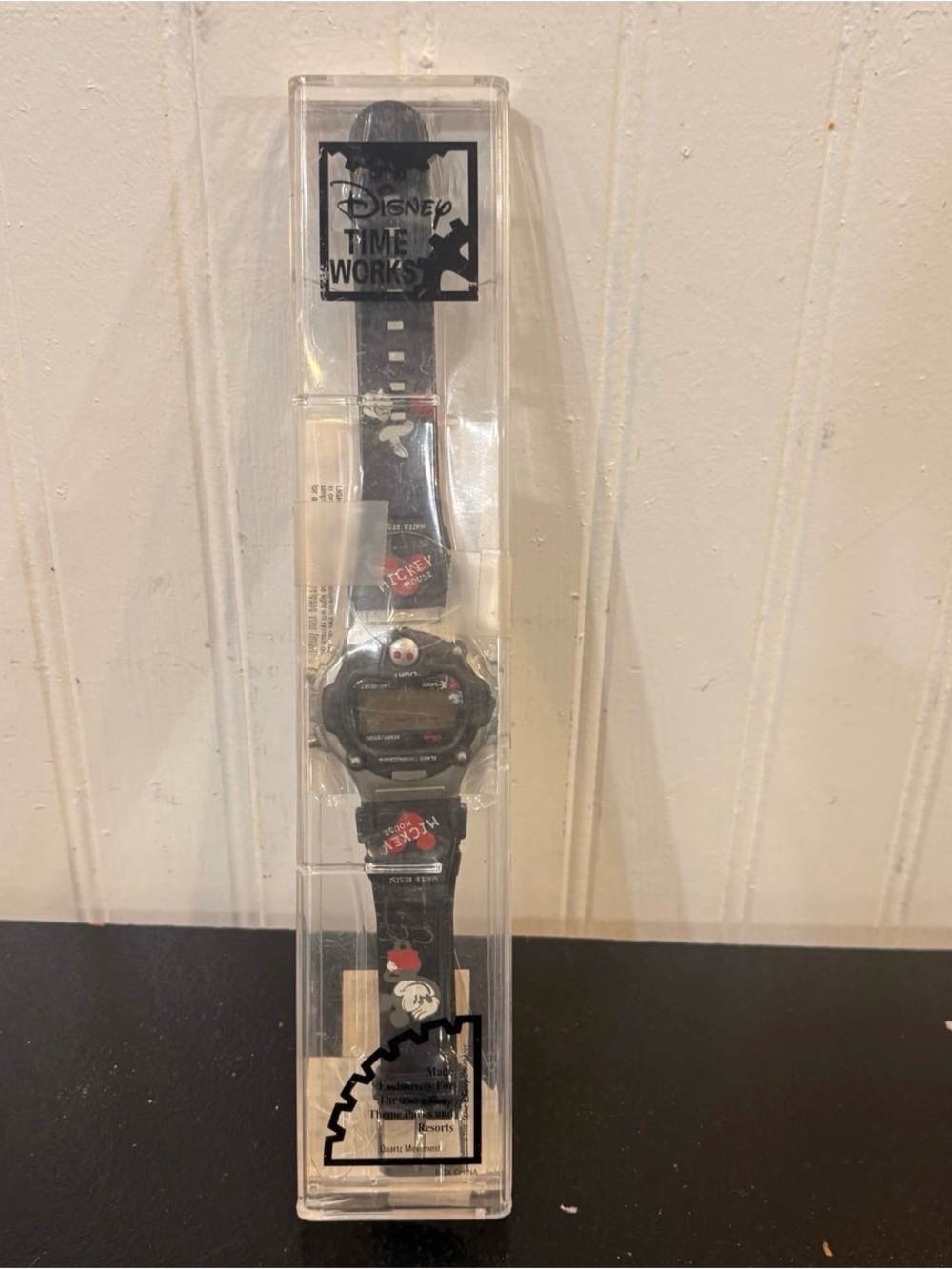 Disney Black Mickey Mouse Digital Sports Watch